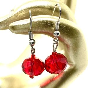 [Ruby Rose] Stunning Facet Beaded Dangling Earrings